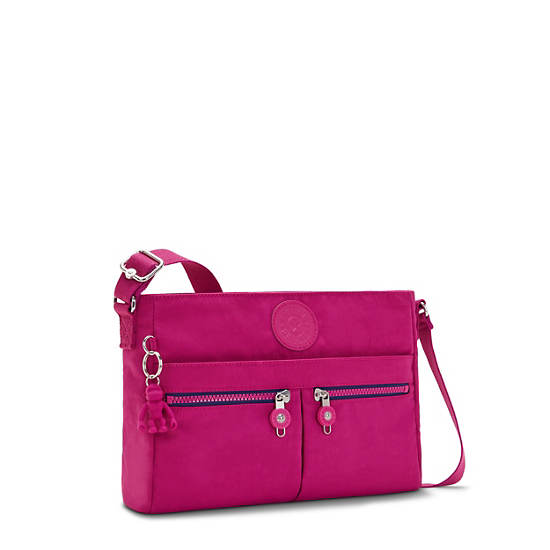 Kipling New Angie Mote Crossbody Veske Rosa Fuchsia | NO 2024WN